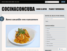 Tablet Screenshot of cocinaconcuba.com